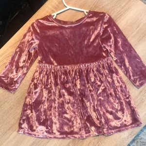 Long sleeve pink dress